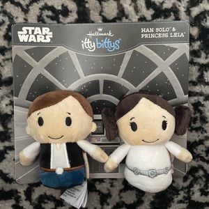 NWT Hallmark Itty Bittys Han Solo & Princess Leia